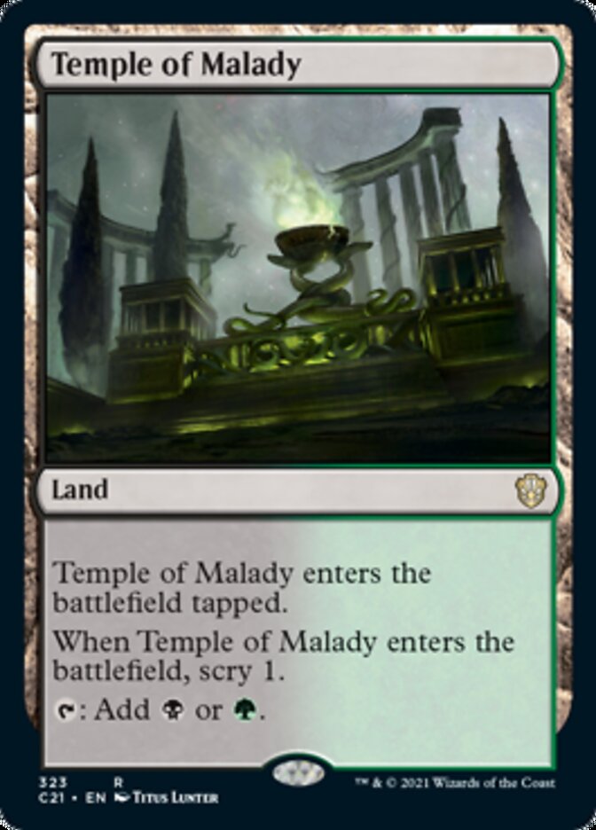 Temple of Malady [Commander 2021] | Exor Games New Glasgow