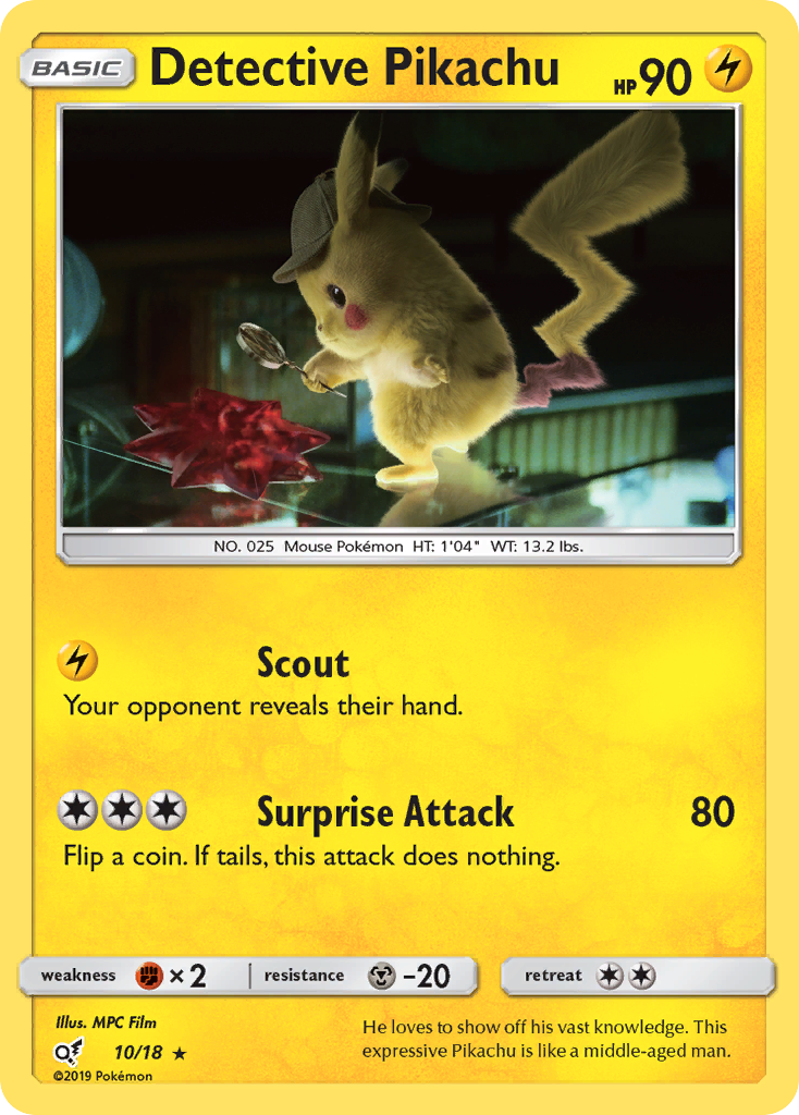 Detective Pikachu (10/18) [Sun & Moon: Detective Pikachu] | Exor Games New Glasgow