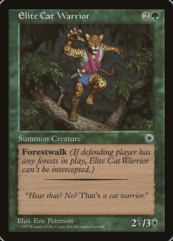 Elite Cat Warrior (With Flavor Text) [Portal] | Exor Games New Glasgow