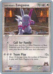 Team Magma's Zangoose (23/95) (Magma Spirit - Tsuguyoshi Yamato) [World Championships 2004] | Exor Games New Glasgow