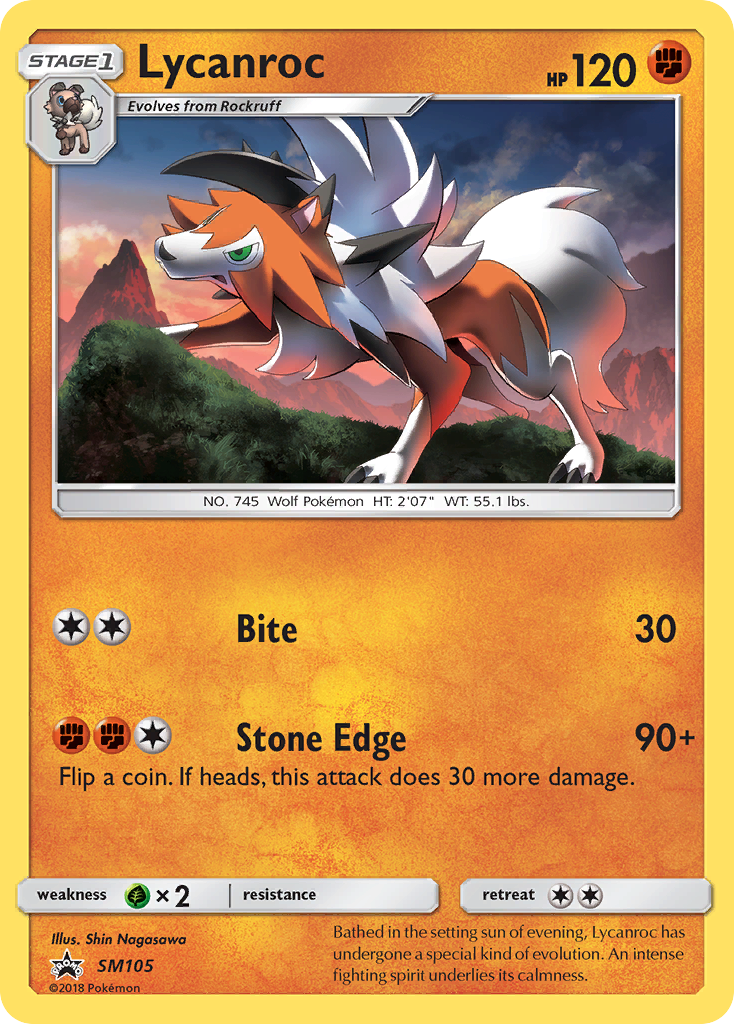 Lycanroc (SM105) [Sun & Moon: Black Star Promos] | Exor Games New Glasgow