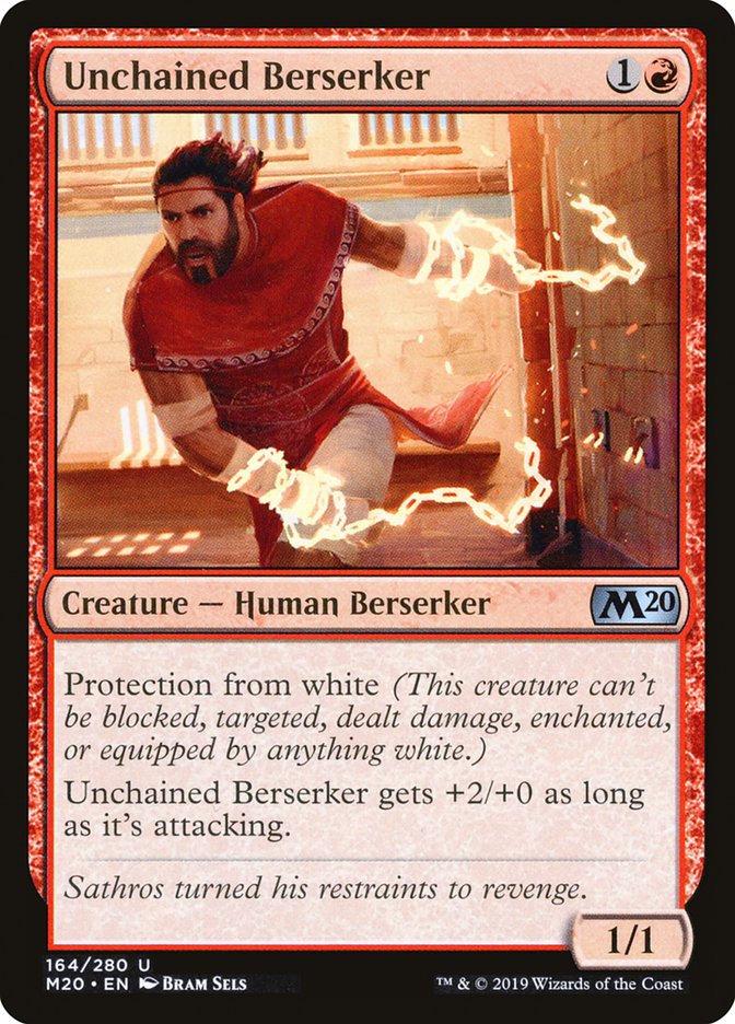 Unchained Berserker [Core Set 2020] | Exor Games New Glasgow