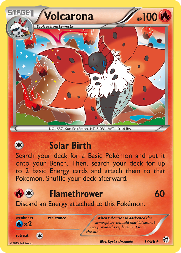 Volcarona (17/98) [XY: Ancient Origins] | Exor Games New Glasgow