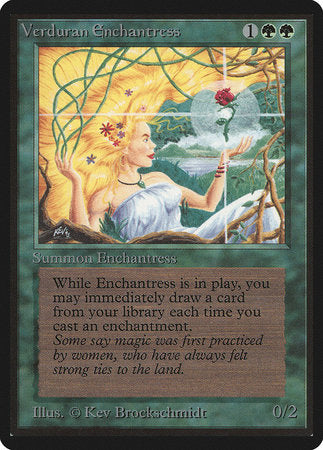 Verduran Enchantress [Limited Edition Beta] | Exor Games New Glasgow