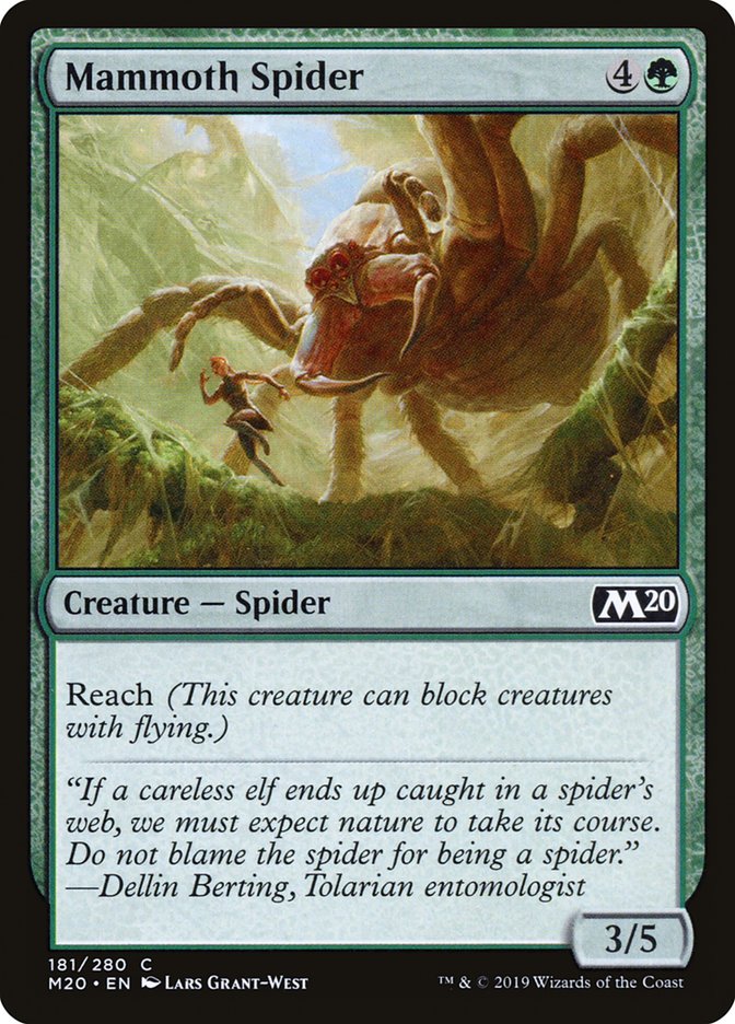 Mammoth Spider [Core Set 2020] | Exor Games New Glasgow