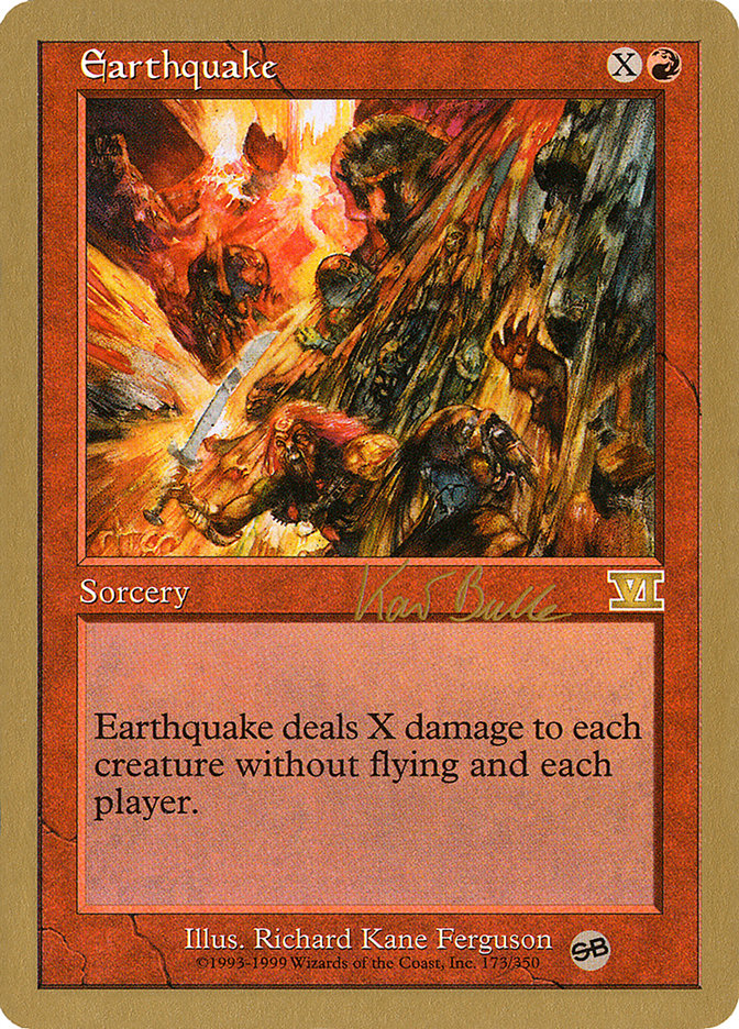 Earthquake (Kai Budde) (SB) [World Championship Decks 1999] | Exor Games New Glasgow