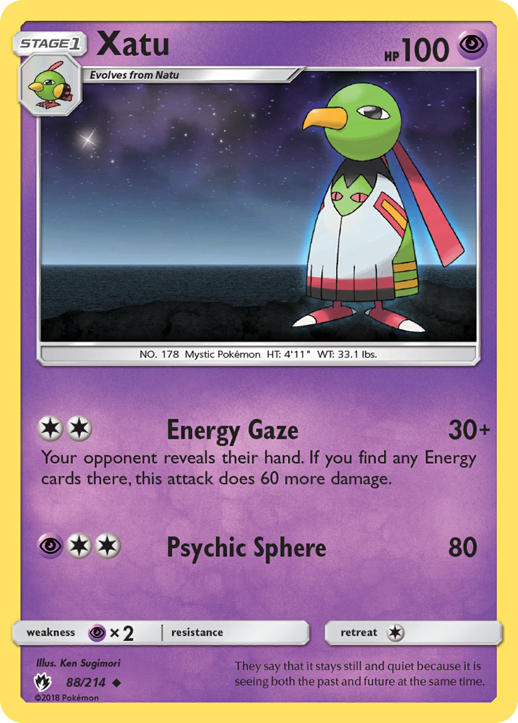 Xatu (88/214) [Sun & Moon: Lost Thunder] | Exor Games New Glasgow