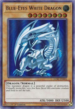 Blue-Eyes White Dragon (Version 2) [LCKC-EN001] Ultra Rare | Exor Games New Glasgow