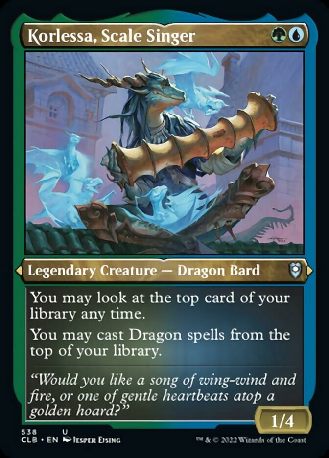 Korlessa, Scale Singer (Foil Etched) [Commander Legends: Battle for Baldur's Gate] | Exor Games New Glasgow