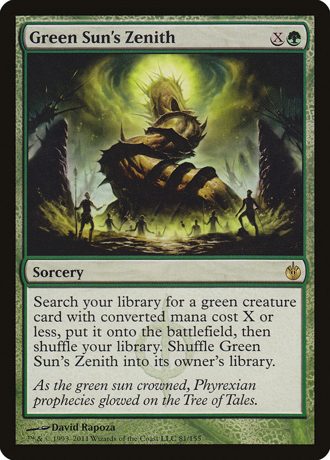 Green Sun's Zenith [Mirrodin Besieged] | Exor Games New Glasgow