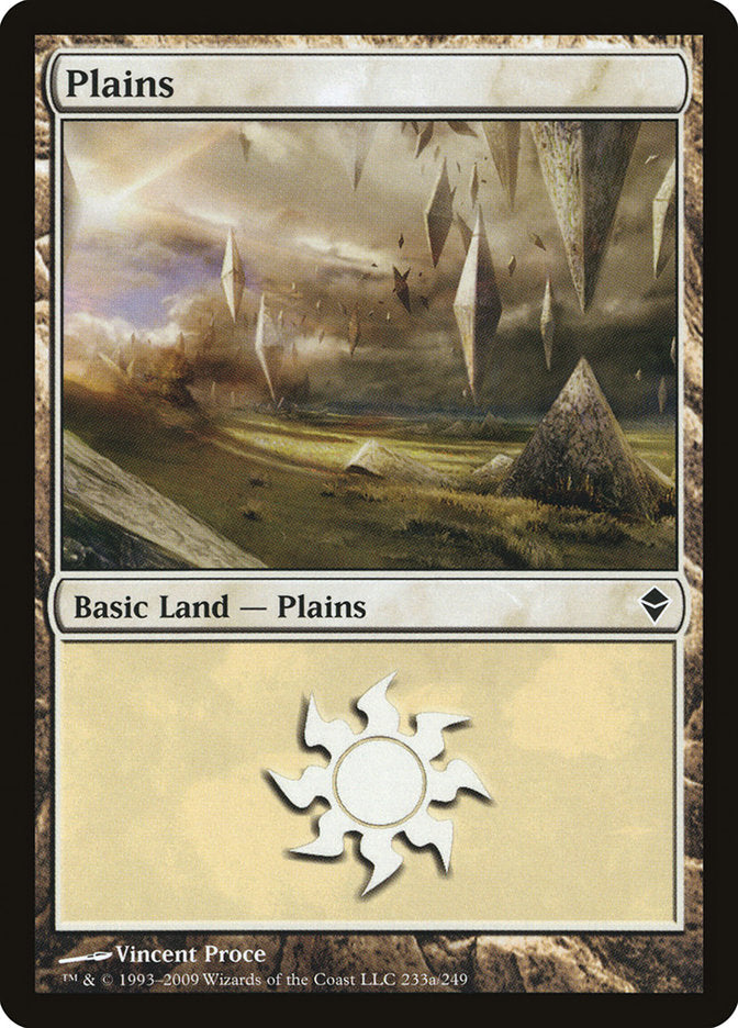 Plains (233a) [Zendikar] | Exor Games New Glasgow