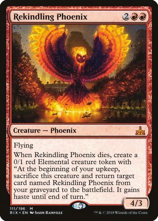 Rekindling Phoenix [Rivals of Ixalan] | Exor Games New Glasgow