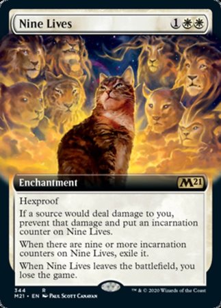 Nine Lives (Extended Art) [Core Set 2021] | Exor Games New Glasgow