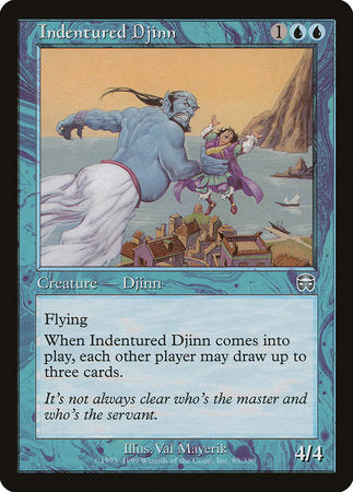Indentured Djinn [Mercadian Masques] | Exor Games New Glasgow
