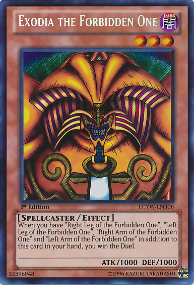 Exodia the Forbidden One [LCYW-EN306] Secret Rare | Exor Games New Glasgow