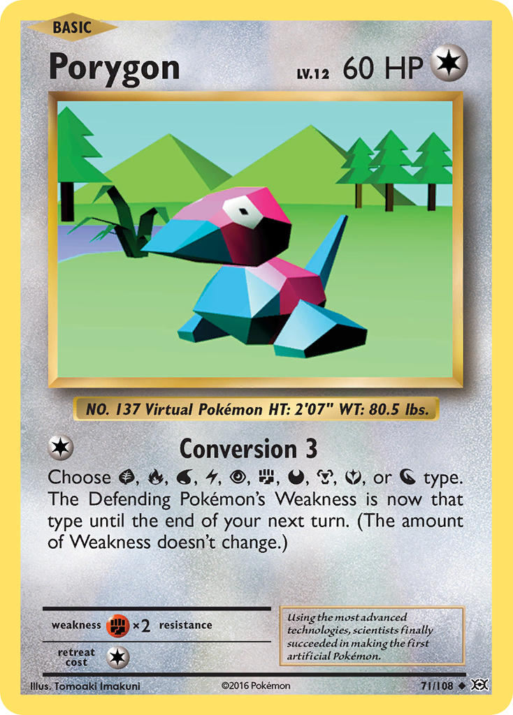 Porygon (71/108) [XY: Evolutions] | Exor Games New Glasgow