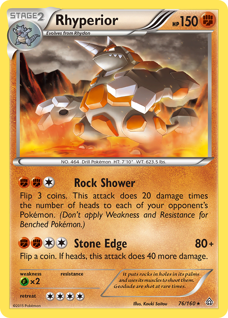 Rhyperior (76/160) [XY: Primal Clash] | Exor Games New Glasgow