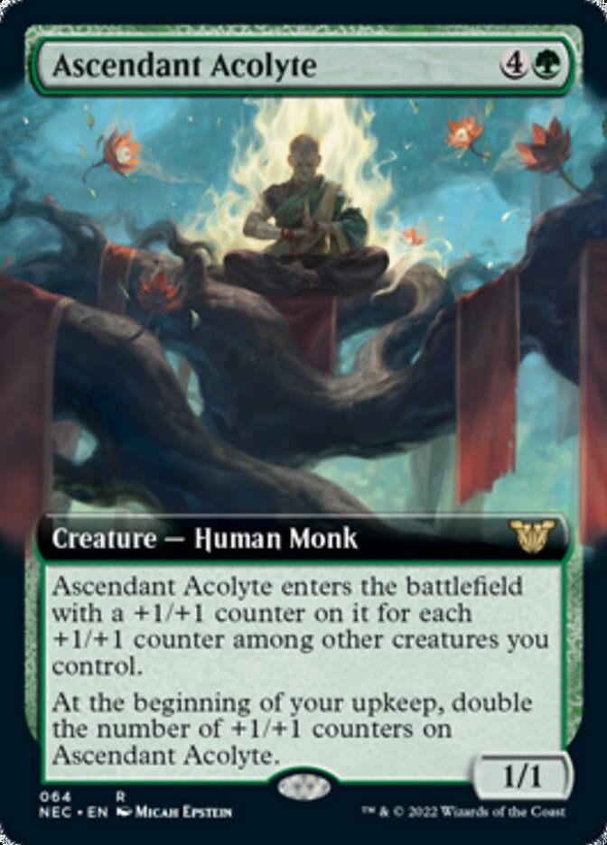 Ascendant Acolyte (Extended) [Kamigawa: Neon Dynasty Commander] | Exor Games New Glasgow