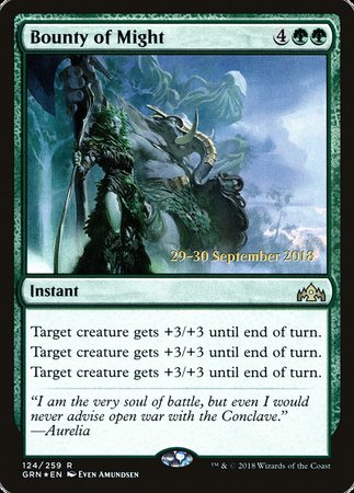 Bounty of Might [Guilds of Ravnica Promos] | Exor Games New Glasgow