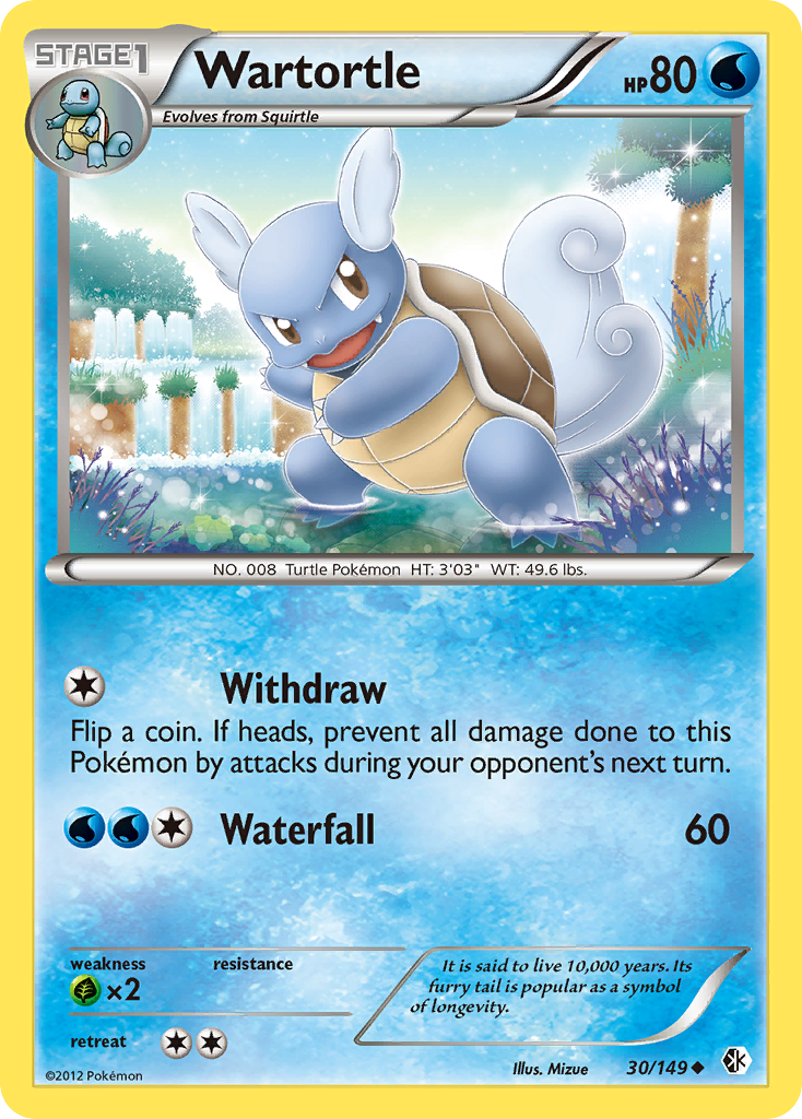 Wartortle (30/149) [Black & White: Boundaries Crossed] | Exor Games New Glasgow