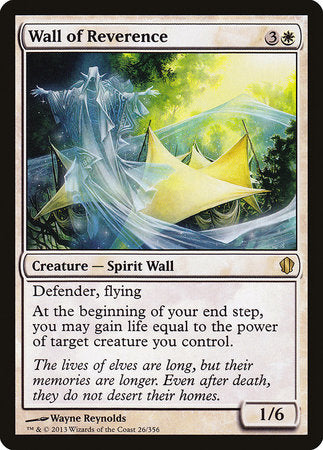 Wall of Reverence [Commander 2013] | Exor Games New Glasgow