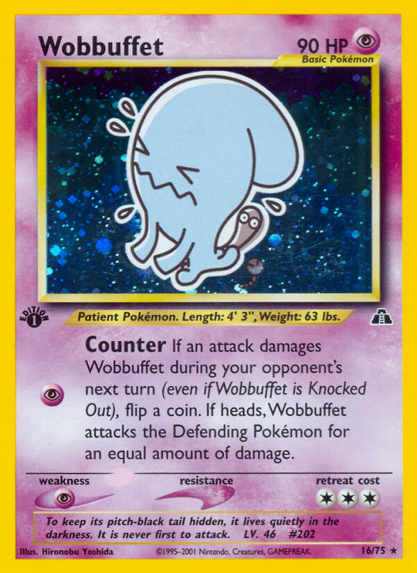 Wobbuffet (16/75) [Neo Discovery 1st Edition] | Exor Games New Glasgow