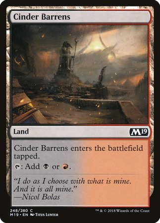 Cinder Barrens [Core Set 2019] | Exor Games New Glasgow