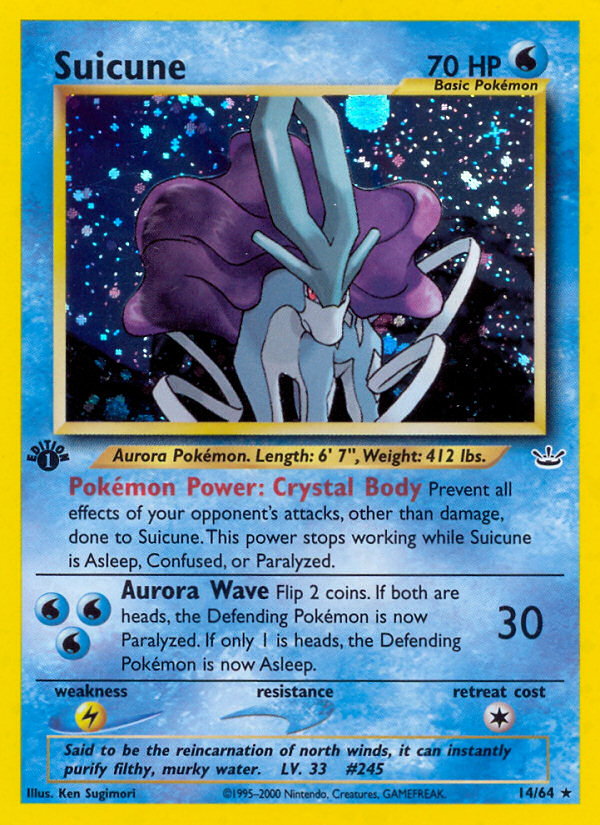 Suicune (14/64) [Neo Revelation 1st Edition] | Exor Games New Glasgow