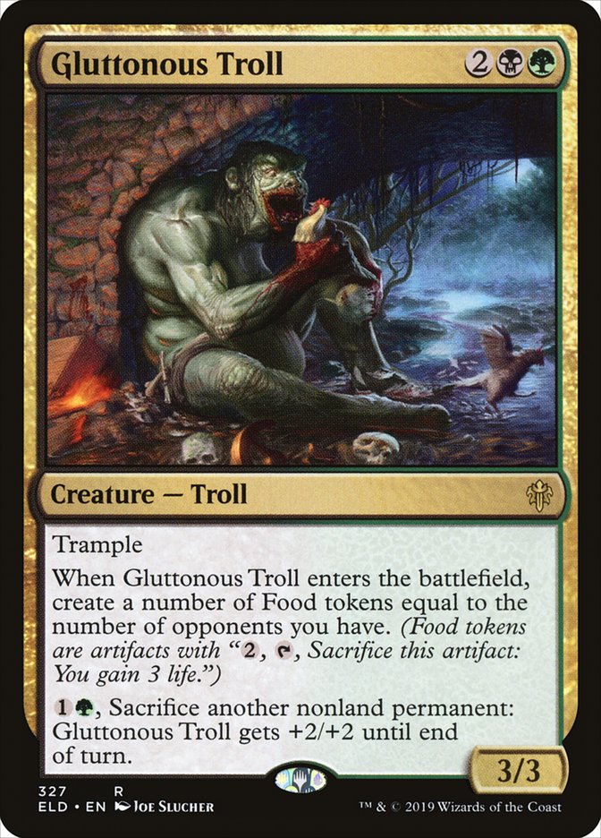 Gluttonous Troll [Throne of Eldraine] | Exor Games New Glasgow