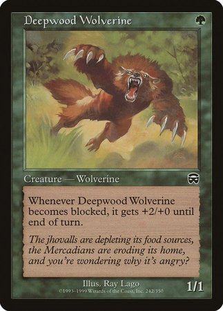 Deepwood Wolverine [Mercadian Masques] | Exor Games New Glasgow