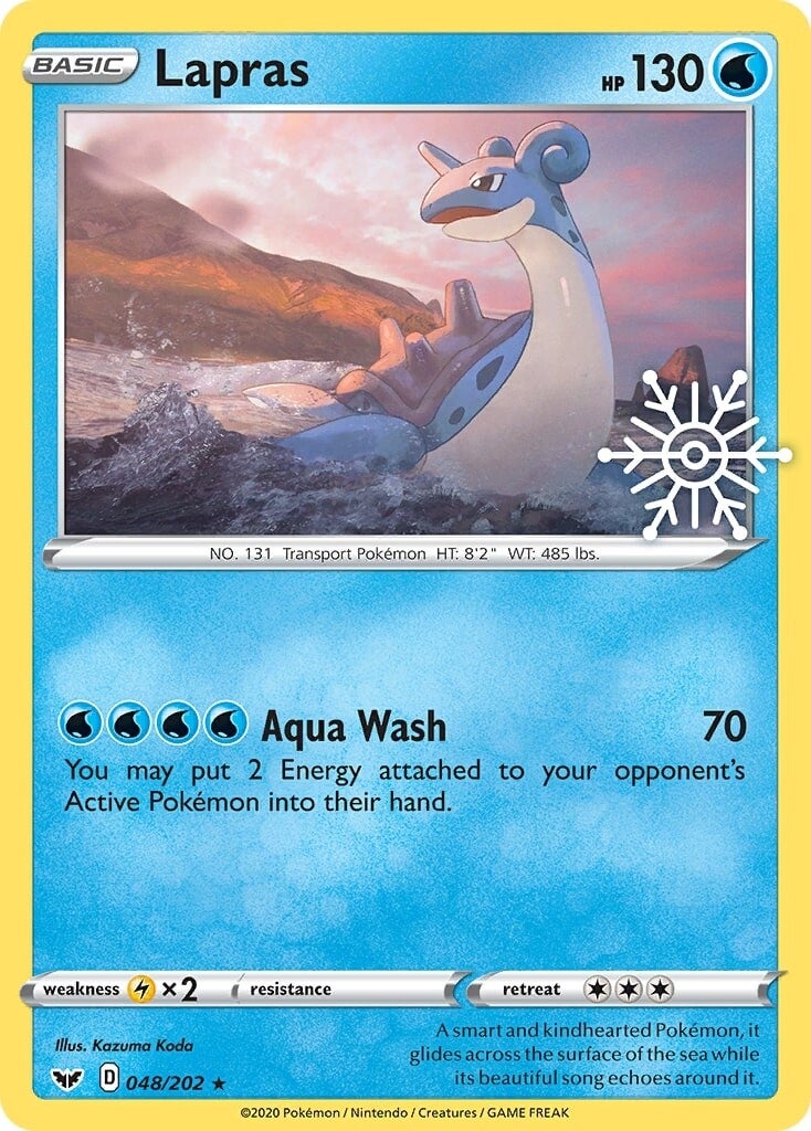 Lapras (048/202) (Holiday Calendar) [Sword & Shield: Base Set] | Exor Games New Glasgow