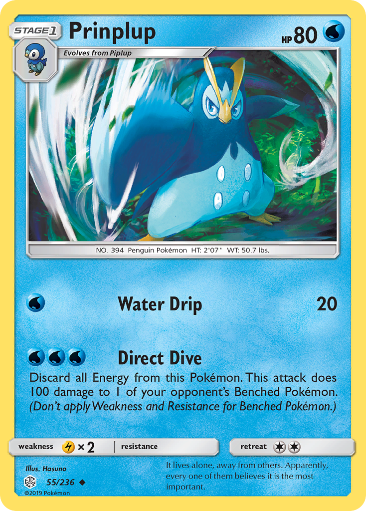 Prinplup (55/236) [Sun & Moon: Cosmic Eclipse] | Exor Games New Glasgow