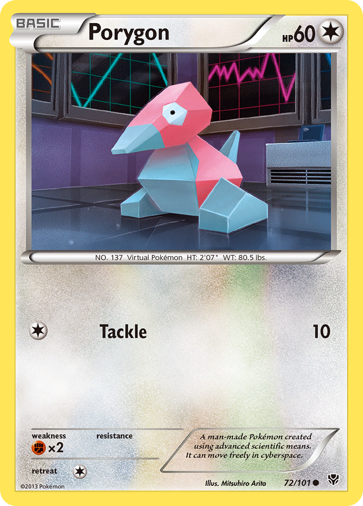 Porygon (72/101) [Black & White: Plasma Blast] | Exor Games New Glasgow