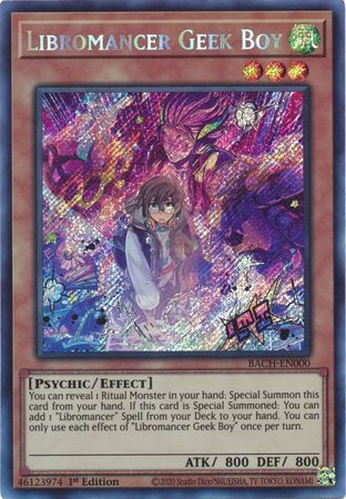 Libromancer Geek Boy [BACH-EN000] Secret Rare | Exor Games New Glasgow