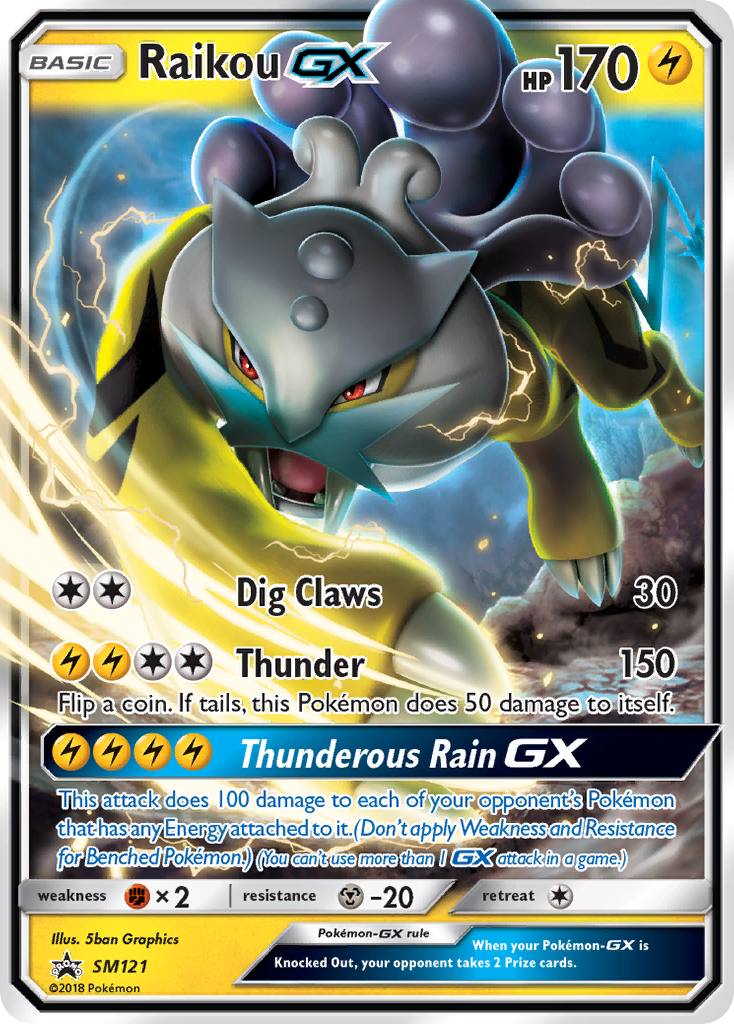 Raikou GX (SM121) [Sun & Moon: Black Star Promos] | Exor Games New Glasgow