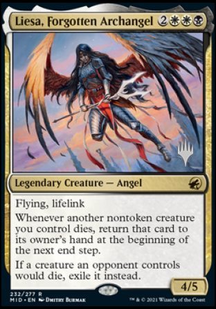 Liesa, Forgotten Archangel (Promo Pack) [Innistrad: Midnight Hunt Promos] | Exor Games New Glasgow