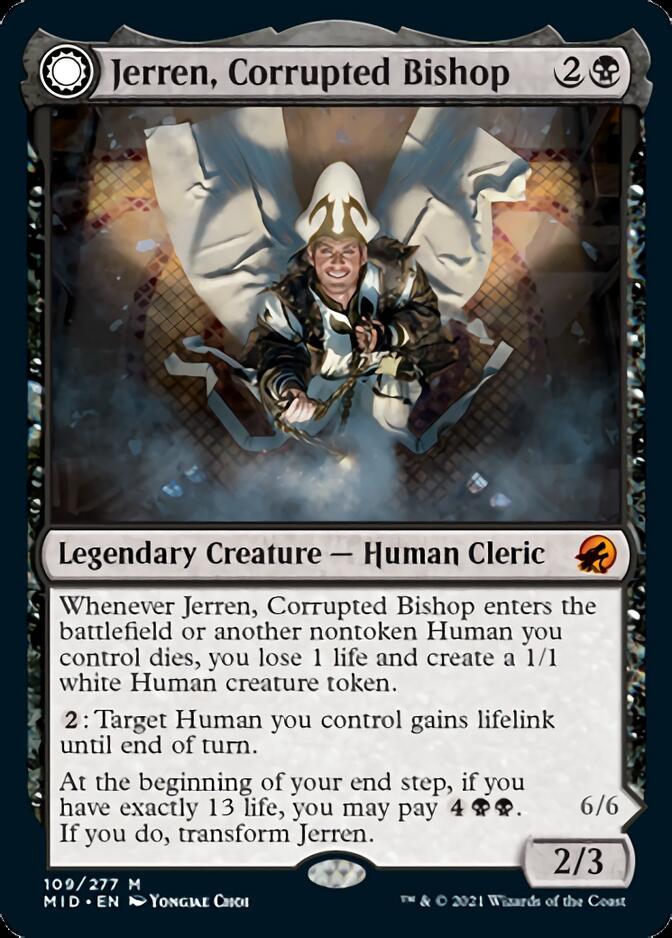 Jerren, Corrupted Bishop // Ormendahl, the Corrupted [Innistrad: Midnight Hunt] | Exor Games New Glasgow