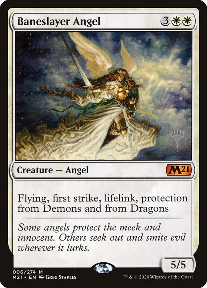 Baneslayer Angel (Promo Pack) [Core Set 2021 Promos] | Exor Games New Glasgow