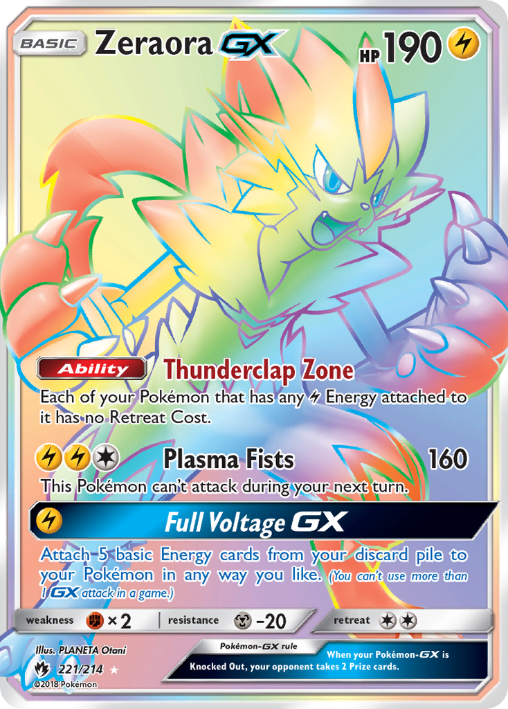 Zeraora GX (221/214) [Sun & Moon: Lost Thunder] | Exor Games New Glasgow