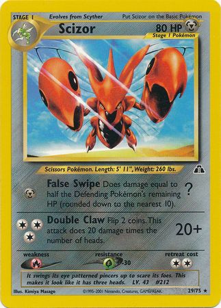 Scizor (29/75) [Neo Discovery Unlimited] | Exor Games New Glasgow