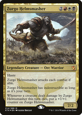 Zurgo Helmsmasher [Khans of Tarkir Promos] | Exor Games New Glasgow