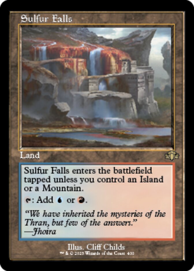 Sulfur Falls (Retro) [Dominaria Remastered] | Exor Games New Glasgow