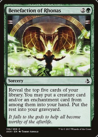 Benefaction of Rhonas [Amonkhet] | Exor Games New Glasgow