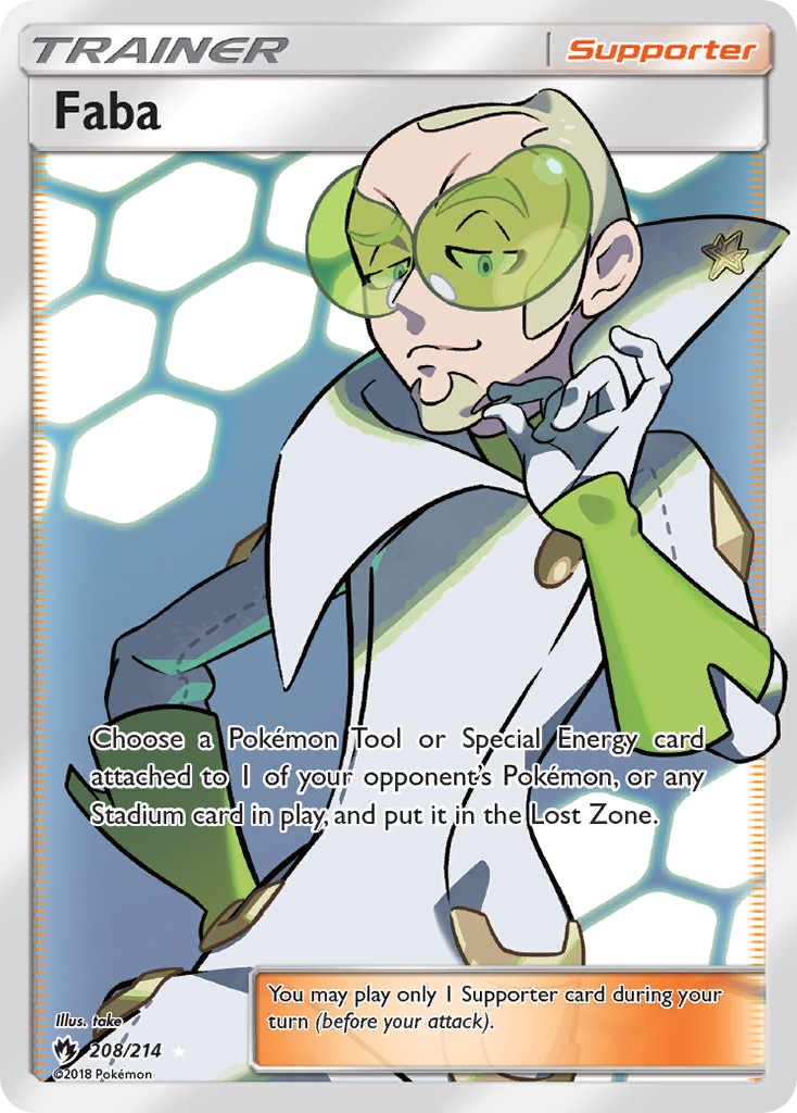 Faba (208/214) [Sun & Moon: Lost Thunder] | Exor Games New Glasgow