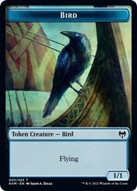 Bird (005) // Soldier Double-sided Token [Kaldheim Commander Tokens] | Exor Games New Glasgow