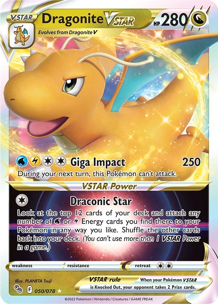 Dragonite VSTAR (050/078) [Pokémon GO] | Exor Games New Glasgow