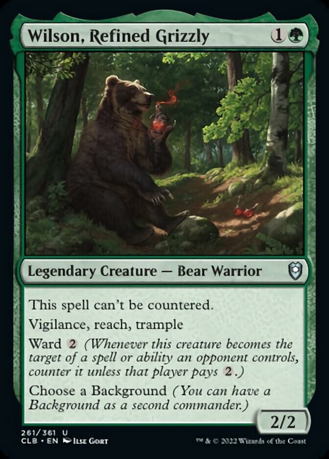 Wilson, Refined Grizzly [Commander Legends: Battle for Baldur's Gate] | Exor Games New Glasgow