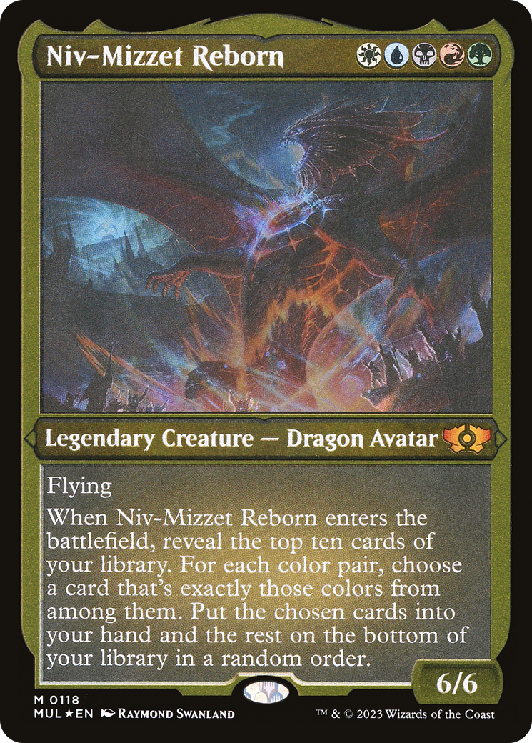 Niv-Mizzet Reborn (Foil Etched) [Multiverse Legends] | Exor Games New Glasgow