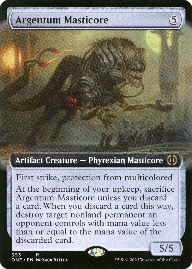 Argentum Masticore (Extended Art) [Phyrexia: All Will Be One] | Exor Games New Glasgow