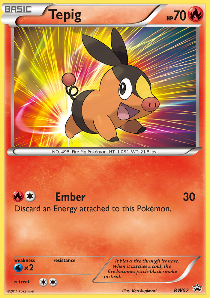 Tepig (BW02) [Black & White: Black Star Promos] | Exor Games New Glasgow